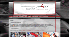 Desktop Screenshot of pro4tex.de